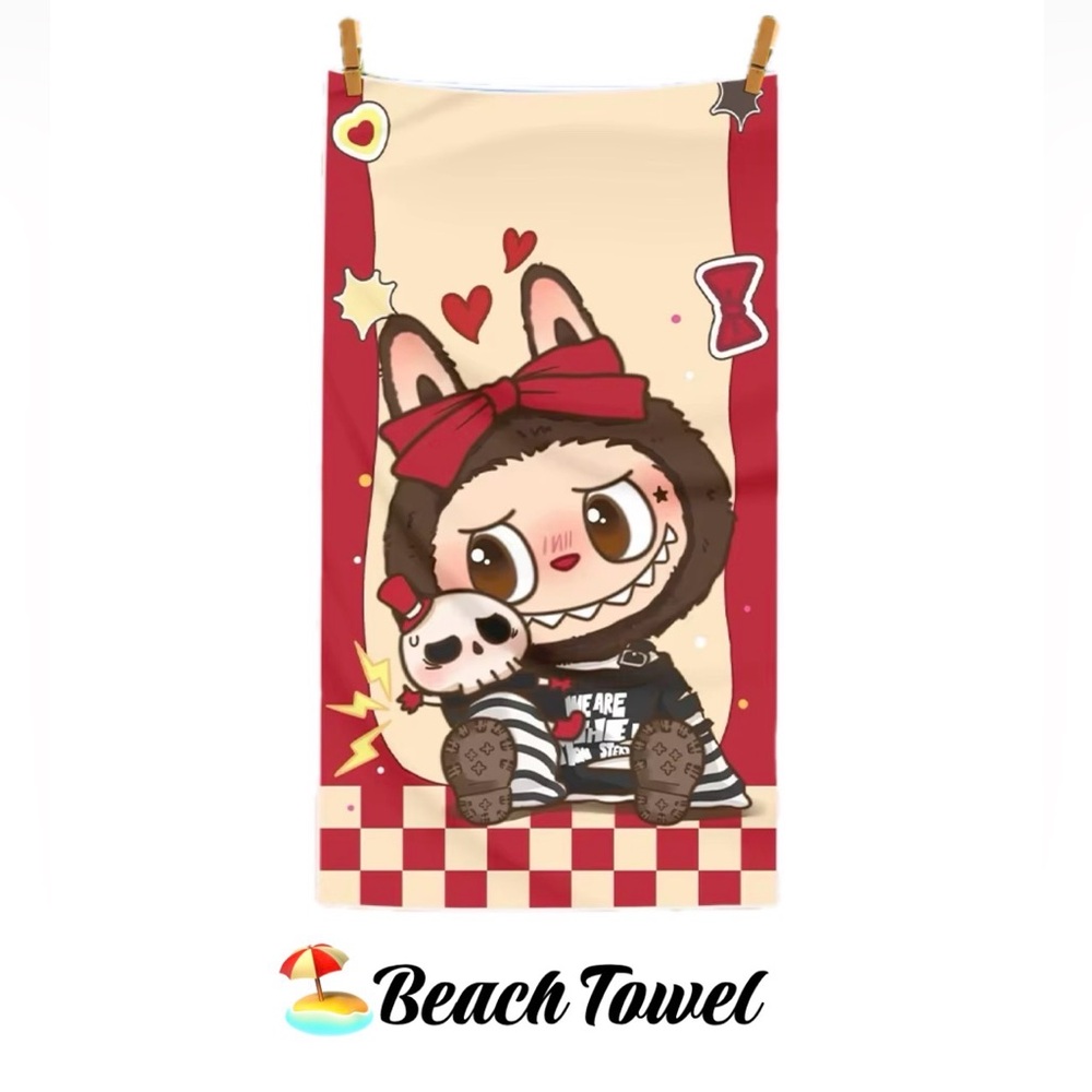 NWT Labubu Character Beach Towel